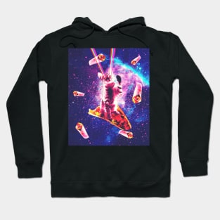 Outer Space Taco Cat - Rainbow Laser Eyes, Burrito Hoodie